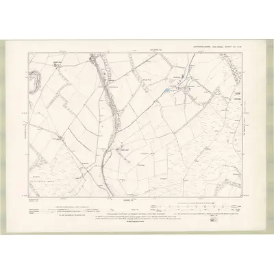 1892 Map of Edinburghshire Sheet XV.SW, 1895 Print
