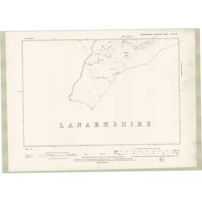 1893 Map of Edinburghshire Sheet XVI.NW, 1895 Print