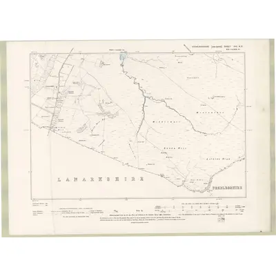 1893 Map of Edinburghshire Sheet XVII.NE, 1895 Print