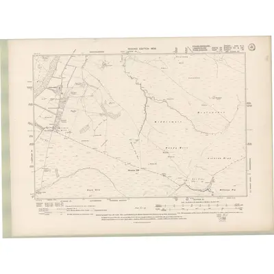 1905 Map of Edinburghshire Sheet XVII.NE, 1909 Print