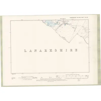 1893 Map of Edinburghshire Sheet XVII.NW, 1895 Print