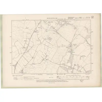1905 Map of Edinburghshire Sheet XVII.NW, 1909 Print