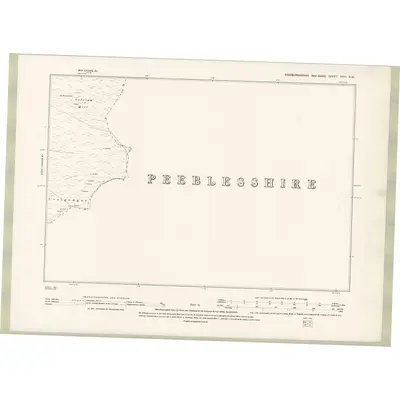 1893 Map of Edinburghshire Sheet XVIII.NW, 1895 Print