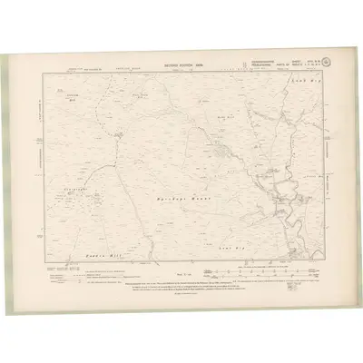 1905 Map of Edinburghshire Sheet XVIII.NW, 1909 Print