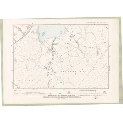 1892 Map of Edinburghshire Sheet XX.SW, 1895 Print
