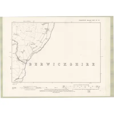 1892 Map of Edinburghshire Sheet XXI.NE, 1895 Print