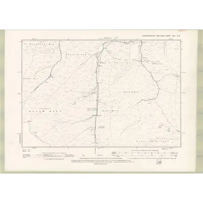 1892 Map of Edinburghshire Sheet XXII.NE, 1895 Print