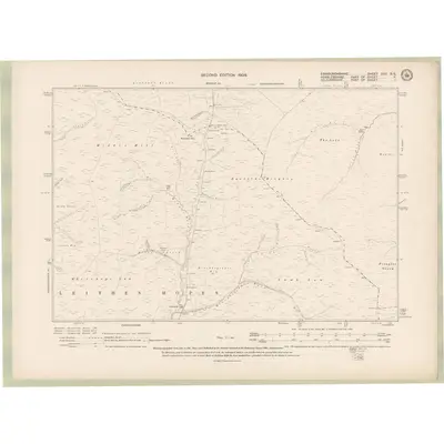 1905 Map of Edinburghshire Sheet XXII.SE, 1909 Print