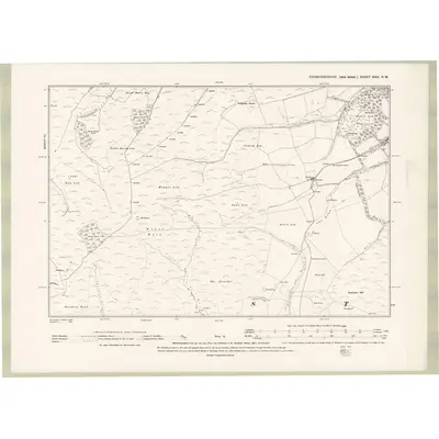 1892 Map of Edinburghshire Sheet XXIII.NW, 1895 Print