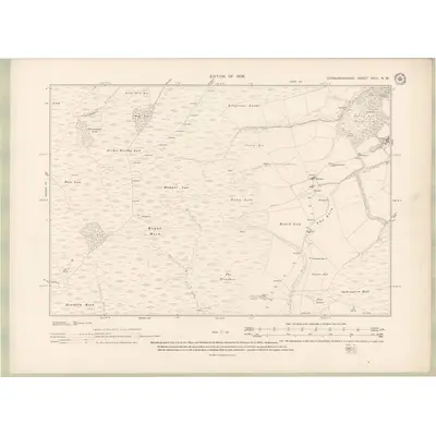 1905 Map of Edinburghshire Sheet XXIII.NW, 1908 Print