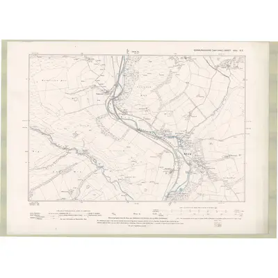 1892 Map of Edinburghshire Sheet XXIII.SE, 1895 Print
