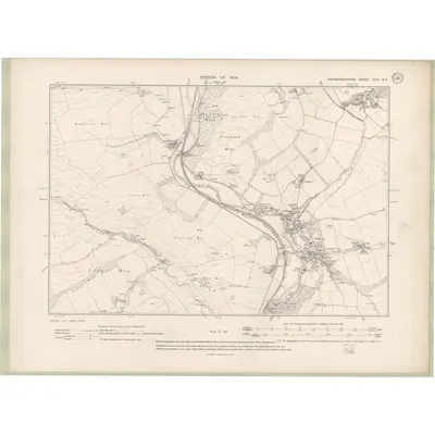 1905 Map of Edinburghshire Sheet XXIII.SE, 1908 Print