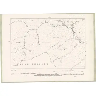 1892 Map of Edinburghshire Sheet XXIII.SW, 1895 Print