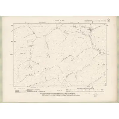 1905 Map of Edinburghshire Sheet XXIII.SW, 1909 Print
