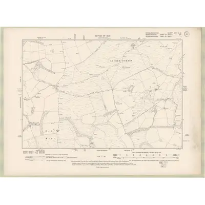 1905 Map of Edinburghshire Sheet XXIV.SW, 1909 Print