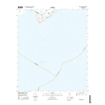 2017 Map of Edisto Beach, 2017 Print