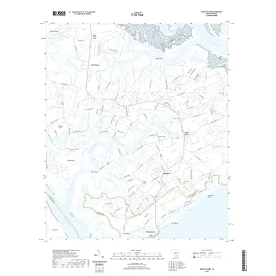 2020 Map of Edisto Island, 2020 Print
