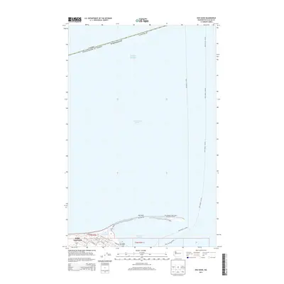 2014 Map of Ediz Hook, 2014 Print