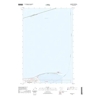 2020 Map of Ediz Hook, 2020 Print