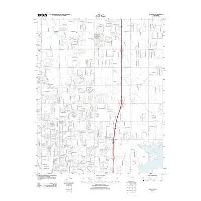 2012 Map of Edmond, 2012 Print