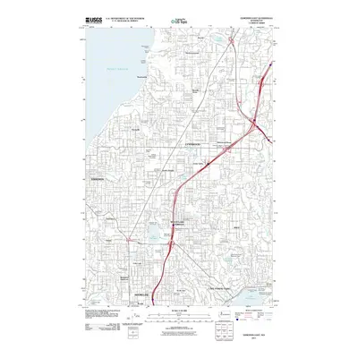 2011 Map of Edmonds East, 2011 Print