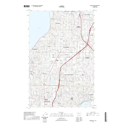 2020 Map of Edmonds East, 2020 Print