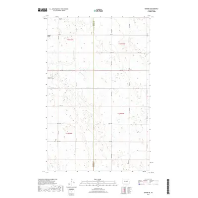 2017 Map of Edmore NE, 2017 Print