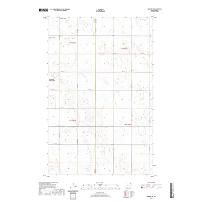 2020 Map of Edmore NE, 2020 Print