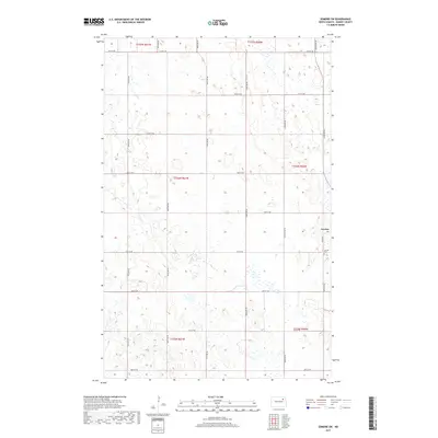 2017 Map of Edmore SW, 2017 Print