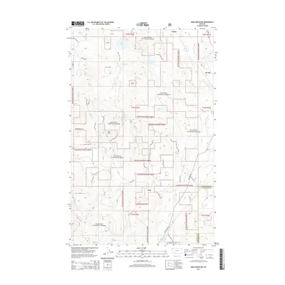 2014 Map of Edna Mountain, 2014 Print