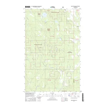 2017 Map of Edna Mountain, 2017 Print