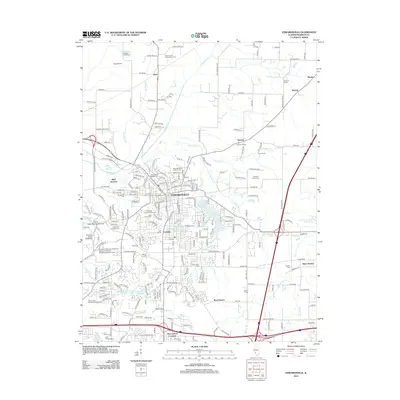 2012 Map of Edwardsville, 2012 Print
