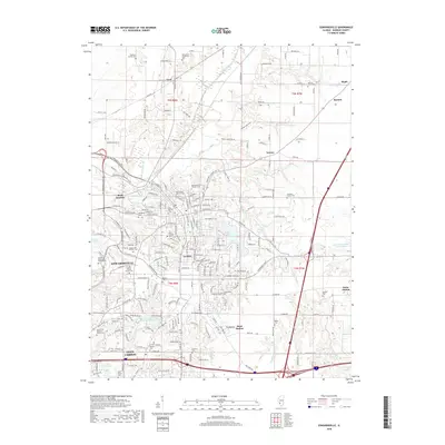 2018 Map of Edwardsville, 2018 Print
