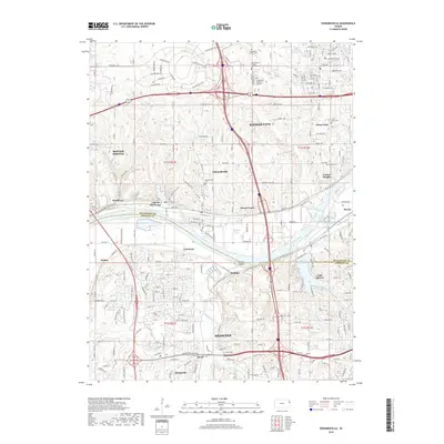 2018 Map of Edwardsville, 2018 Print