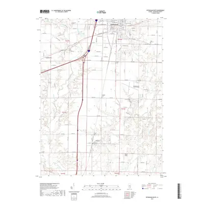 2018 Map of Effingham South, 2018 Print