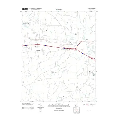 2011 Map of Efland, 2011 Print