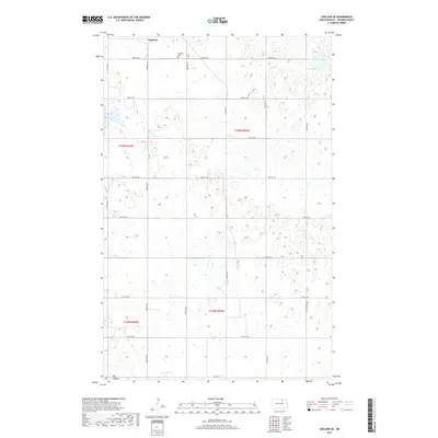 2017 Map of Egeland SE, 2017 Print