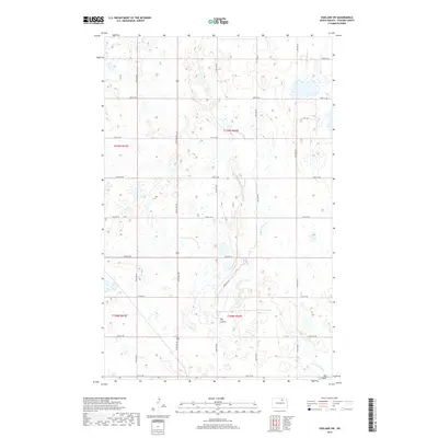 2017 Map of Egeland SW, 2017 Print