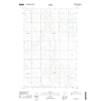 2020 Map of Egeland SW, 2020 Print