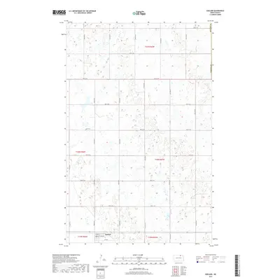 2017 Map of Egeland, 2017 Print