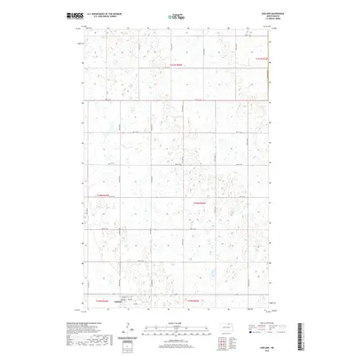 2020 Map of Egeland, 2020 Print