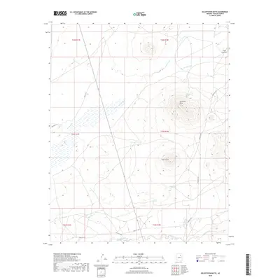2018 Map of Egloffstein Butte, 2018 Print