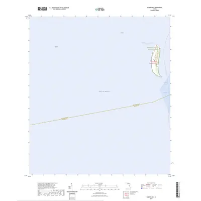 2024 Map of Egmont Key, 2024 Print