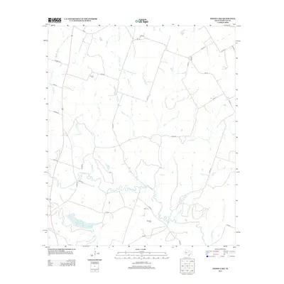2013 Map of Eidson Lake, 2013 Print