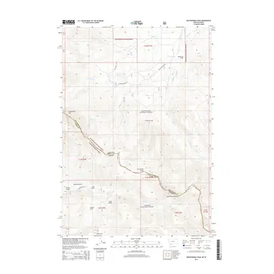 2014 Map of Eighteenmile Peak, 2014 Print
