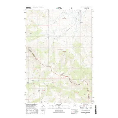 2017 Map of Eighteenmile Peak, 2017 Print