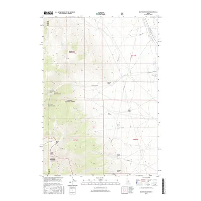 2017 Map of Eightmile Canyon, 2017 Print