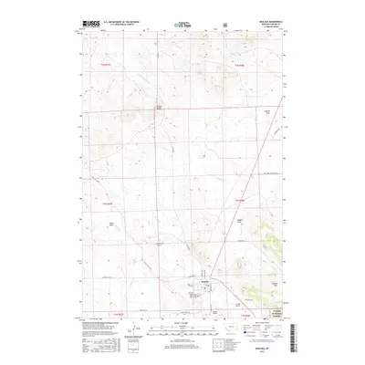 2017 Map of Ekalaka, 2017 Print