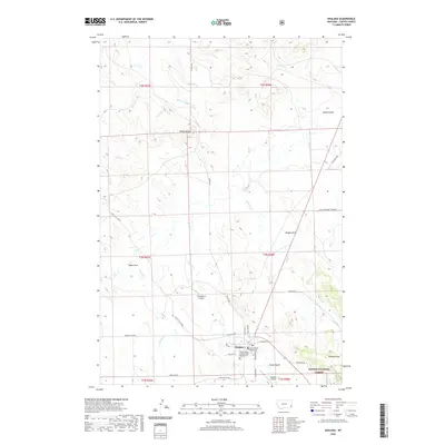 2020 Map of Ekalaka, 2020 Print
