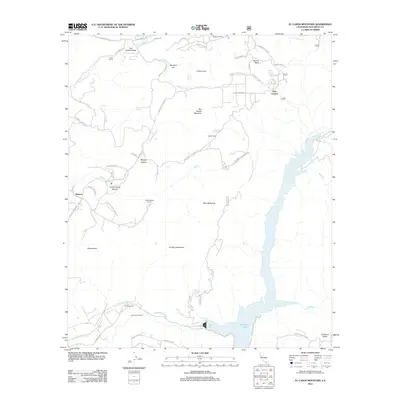 2012 Map of El Cajon Mountain, 2012 Print